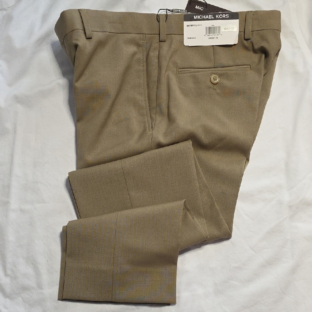 Michael Kors Kid's Khaki Dress Pants